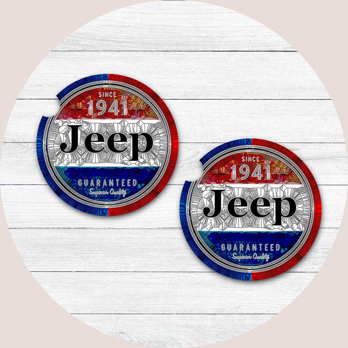 Jeep Neoprene Car Coaster