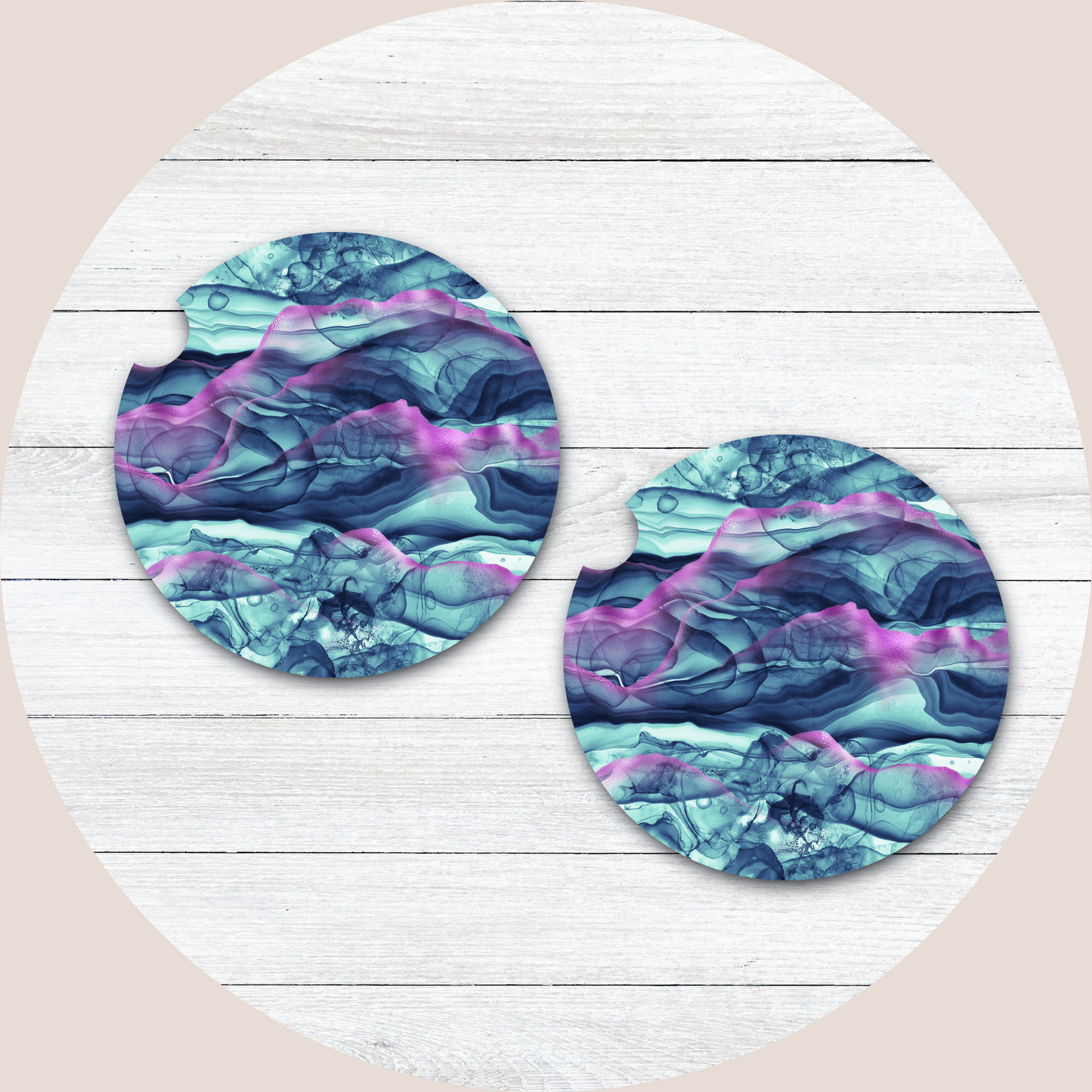 Watercolor Neoprene Car Coaster