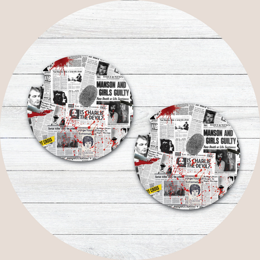 Serial Killer Neoprene Car Coaster