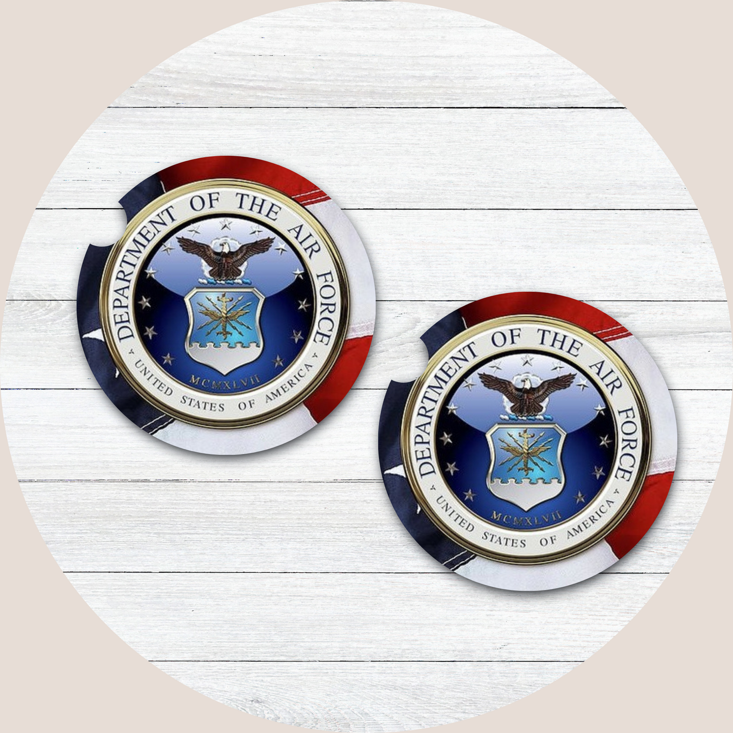 Air Force Neoprene Car Coaster