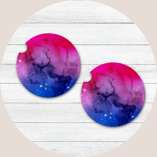 Galaxy Neoprene Car Coaster