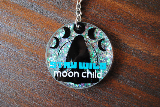 Stay Wild Moon Child Keychain
