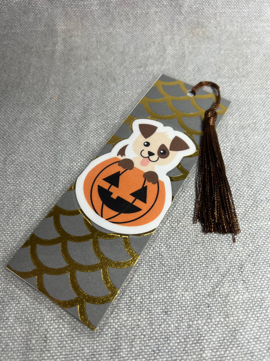 Halloween Puppy Bookmark